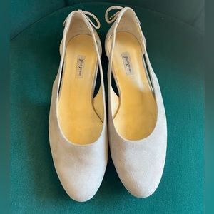 Paul Green Paulina Nubuck Leather Cut-Out Flats Size 7